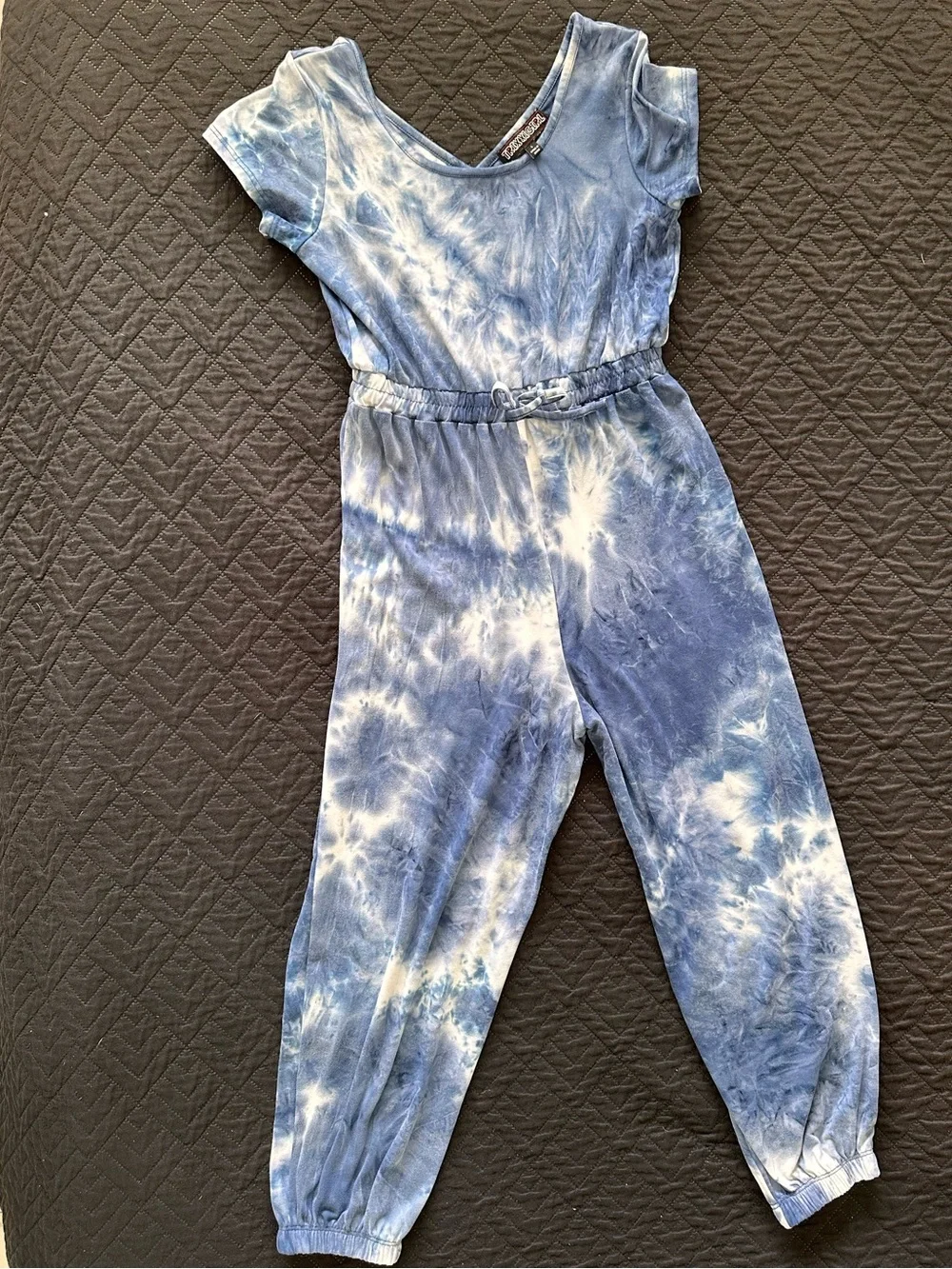 Trixxi Blue Tie-Dye Lounge Top